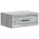 vidaXL Fali éjjeli szekrény 2 pcs Szürke Sonoma 49 x 34,5 x 20 cm