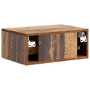 vidaXL Fali éjjeli szekrény Antik Fa 49 x 34,5 x 20 cm Szerelt Fa