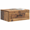 vidaXL Fali éjjeli szekrény Antik Fa 49 x 34,5 x 20 cm Szerelt Fa