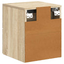 vidaXL Fali éjjeli szekrény 2 pcs Sonoma Tölgy 34,5 x 33 x 40 cm