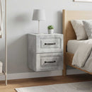 vidaXL Fali éjjeli szekrény 2 pcs Betonszürke 34,5 x 33 x 40 cm