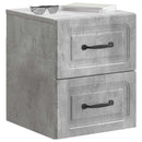 vidaXL Fali éjjeli szekrény 2 pcs Betonszürke 34,5 x 33 x 40 cm
