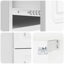vidaXL Fali éjjeli szekrény 2 pcs Magasfényű Fehér 34,5 x 33 x 40 cm
