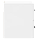 vidaXL Fali éjjeli szekrény 2 pcs Magasfényű Fehér 34,5 x 33 x 40 cm