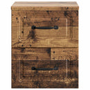 vidaXL Fali éjjeli szekrény Antik Fa 34,5 x 33 x 40 cm Szerelt Fa