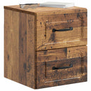vidaXL Fali éjjeli szekrény Antik Fa 34,5 x 33 x 40 cm Szerelt Fa