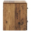 vidaXL Fali éjjeli szekrény Antik Fa 34,5 x 33 x 40 cm Szerelt Fa