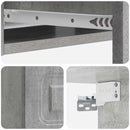 vidaXL Fali oldaltábla Betonszürke 59 x 34,5 x 17 cm Szerelt Fa