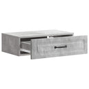 vidaXL Fali oldaltábla Betonszürke 59 x 34,5 x 17 cm Szerelt Fa