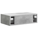 vidaXL Fali oldaltábla Betonszürke 59 x 34,5 x 17 cm Szerelt Fa