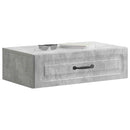 vidaXL Fali oldaltábla Betonszürke 59 x 34,5 x 17 cm Szerelt Fa