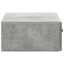 vidaXL Fali oldaltábla Betonszürke 59 x 34,5 x 17 cm Szerelt Fa