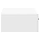 vidaXL Fali oldaltábla Magasfényű Fehér 59 x 34,5 x 17 cm Szerelt Fa