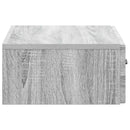 vidaXL Fali oldaltábla Szürke Sonoma 59 x 34,5 x 17 cm Szerelt Fa