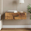 vidaXL Fali oldaltábla Antik Fa 59 x 34,5 x 17 cm Szerelt Fa