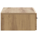 vidaXL Fali oldaltábla Kézműves Tölgy 59 x 34,5 x 17 cm Szerelt Fa
