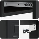 vidaXL Fali oldaltábla Fekete 87,5 x 34,5 x 17 cm Szerelt Fa
