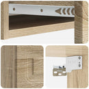 vidaXL Fali oldaltábla Sonoma Tölgy 87,5 x 34,5 x 17 cm Szerelt Fa