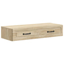 vidaXL Fali oldaltábla Sonoma Tölgy 87,5 x 34,5 x 17 cm Szerelt Fa