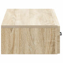 vidaXL Fali oldaltábla Sonoma Tölgy 87,5 x 34,5 x 17 cm Szerelt Fa