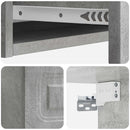 vidaXL Fali oldaltábla Betonszürke 87,5 x 34,5 x 17 cm Szerelt Fa