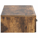 vidaXL Fali oldaltábla Füstös Tölgy 87,5 x 34,5 x 17 cm Szerelt Fa