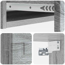 vidaXL Fali oldaltábla Szürke Sonoma 87,5 x 34,5 x 17 cm Szerelt Fa