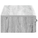 vidaXL Fali oldaltábla Szürke Sonoma 87,5 x 34,5 x 17 cm Szerelt Fa