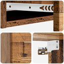 vidaXL Fali oldaltábla Antik Fa 87,5 x 34,5 x 17 cm Szerelt Fa