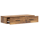 vidaXL Fali oldaltábla Antik Fa 87,5 x 34,5 x 17 cm Szerelt Fa