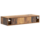 vidaXL Fali oldaltábla Antik Fa 87,5 x 34,5 x 17 cm Szerelt Fa
