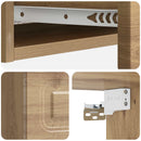 vidaXL Fali oldaltábla Kézműves Tölgy 87,5 x 34,5 x 17 cm Szerelt Fa