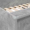 vidaXL Szükidő ágy Beton Szürke 80 x 200 cm Szerelt Fa