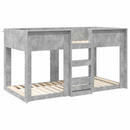 vidaXL Szükidő ágy Beton Szürke 80 x 200 cm Szerelt Fa