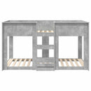 vidaXL Szükidő ágy Beton Szürke 80 x 200 cm Szerelt Fa