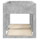 vidaXL Szükidő ágy Beton Szürke 80 x 200 cm Szerelt Fa