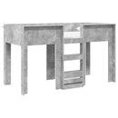 vidaXL Szükidő ágy tárolóval Beton Szürke 75 x 190 cm Faanyag
