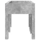 vidaXL Szükidő ágy tárolóval Beton Szürke 75 x 190 cm Faanyag