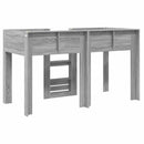 vidaXL Szükidő ágy tárolóval Szürke Sonoma 75 x 190 cm Faanyag