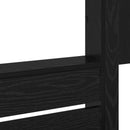 vidaXL Szükidő ágy matracmal Fekete tölgy 100 x 200 cm Faanyag