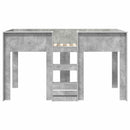vidaXL Szükidő ágy matracmal Beton Szürke 100 x 200 cm Faanyag