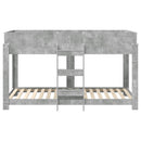 vidaXL Szükidő ágy Beton Szürke 90 x 190 cm Faanyag