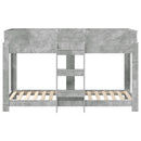 vidaXL Szükidő ágy Beton Szürke 75 x 190 cm Faanyag