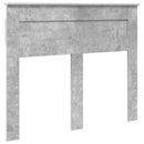 vidaXL Tárolós Ágy fejtámlával Beton Szürke 135 x 190 cm Faanyag