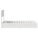 vidaXL Tárolós Ágy fejtámlával fiókkal Fehér 75 x 190 cm Faanyag
