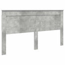 vidaXL Tárolós Ágy fejtámlával Beton Szürke 200 x 200 cm Faanyag