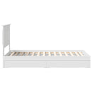 vidaXL Tárolós Ágy fejtámlával fiókkal Fehér 75 x 190 cm Faanyag
