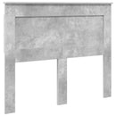 vidaXL Ágykeret fejtámlával fiókkal Beton Szürke 120 x 200 cm Faanyag
