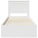 vidaXL Ágykeret fiókkal fejtámlával tárolóval Faanyag