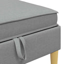 vidaXL Moduláris kanapé szett tárolóval 5 pcs Világosszürke Szövet
